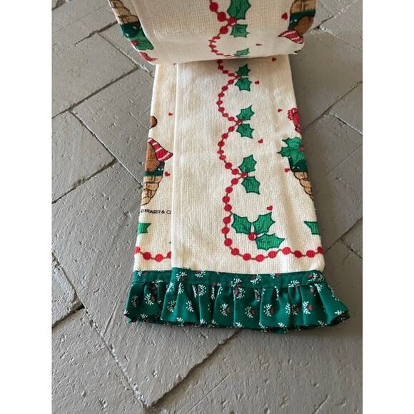 Beary Christmas Vintage Hand Towel Holiday NWT - Picture 3 of 7